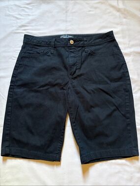 Riders by Lee Black Mid-Length Bermuda Shorts
